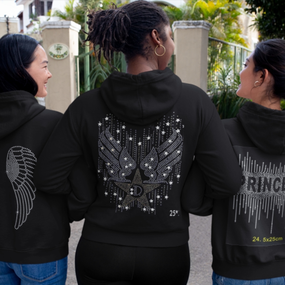 Heavenly wings rhinestone Tshirt